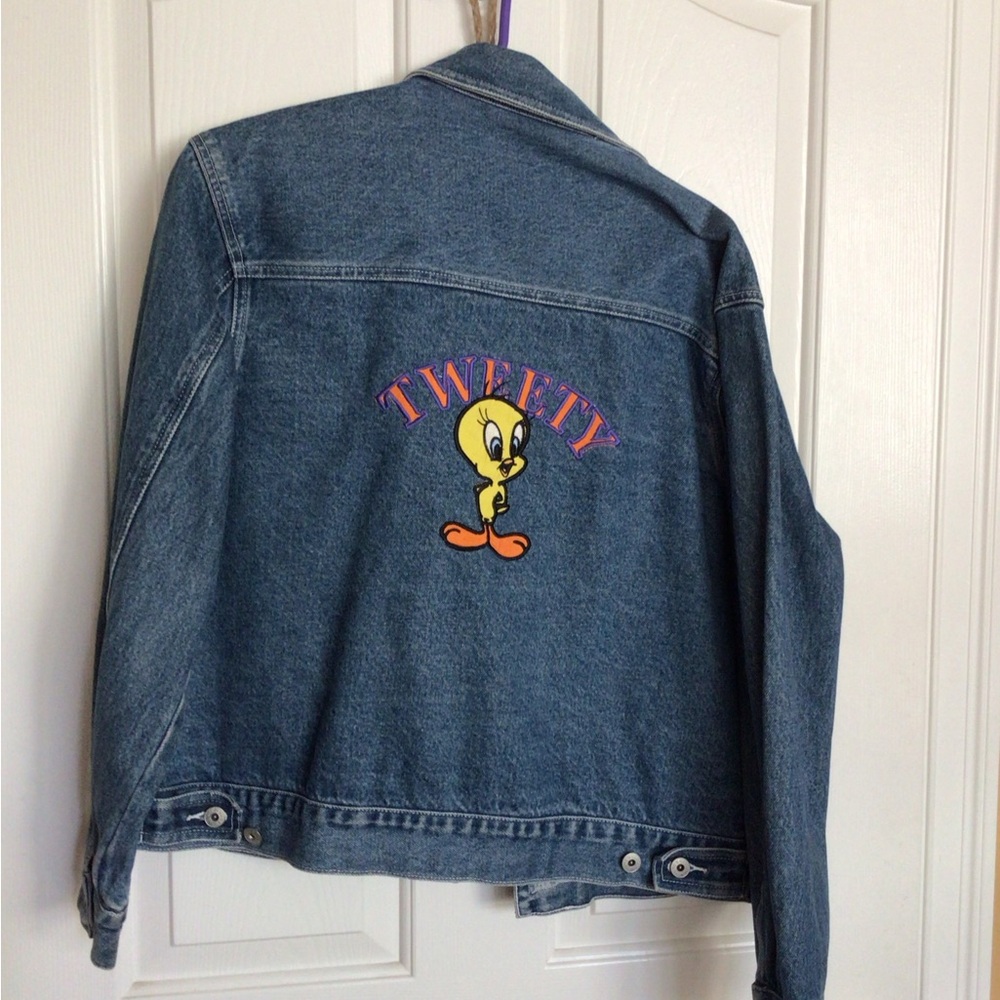Tweety Warner Bros. Looney Tunes Blue Denim Jacket